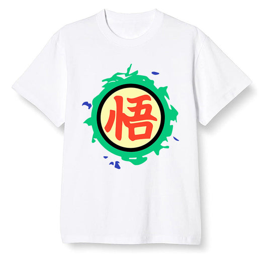 Pop Colour AJ1 Retro OG High J Balvin - Colores Y Vibras - The logo Go Gi of Son Goku  - White Men T-shirt