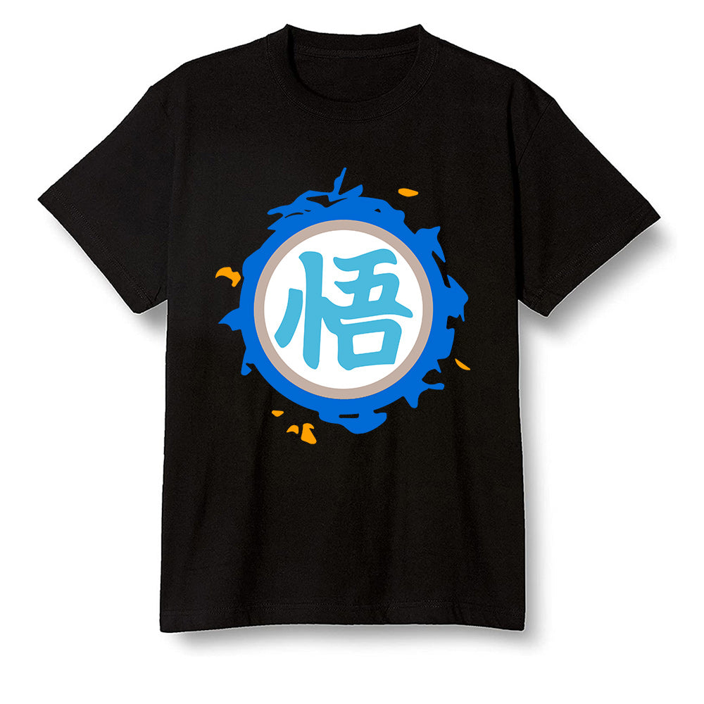 Pop Colour AJ1 Retro High OG PRO Prototype - The logo Go Gi of Son Goku  - Black Men T-shirt