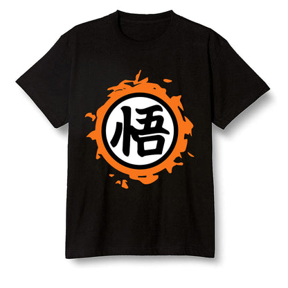 Pop Colour AJ13 Retro Starfish - The logo Go Gi of Son Goku - Black Men T-shirt