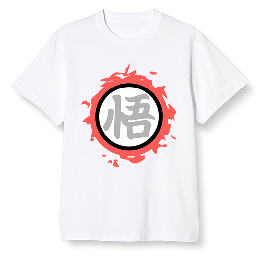 Pop Colour AJ6 Retro Tinker Hatfield - The logo Go Gi of Son Goku - White Men T-shirt
