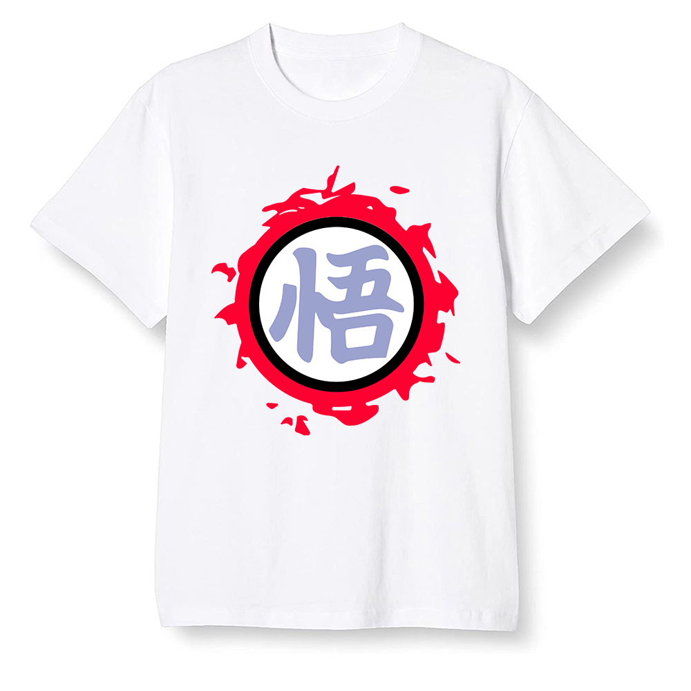 Pop Colour AJ6 Retro White Infrared - The logo Go Gi of Son Goku - White Men T-shirt