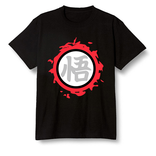 Nike Pop Colour AJ6 Retro Reflective Infrared - The logo Go Gi of Son Goku - Black Men T-shirt