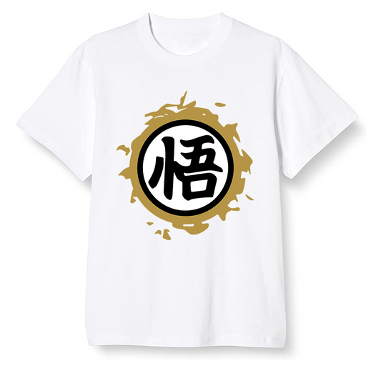 Pop Colour AJ6 Retro Dmp Defining Moments - The logo Go Gi of Son Goku - White Men T-shirt