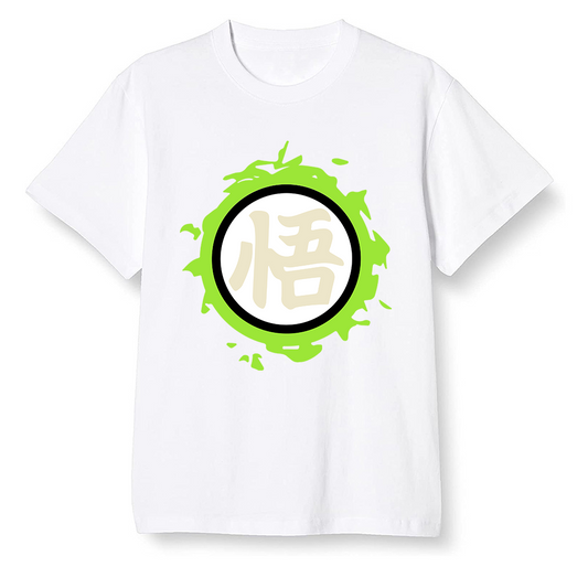 Pop Colour AJ6 Retro Electric Green - The logo Go Gi of Son Goku - White Men T-shirt