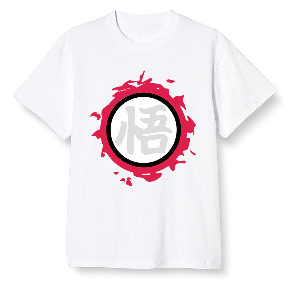 Pop Colour AJ6 Retro Hare - The logo Go Gi of Son Goku - White Men T-shirt