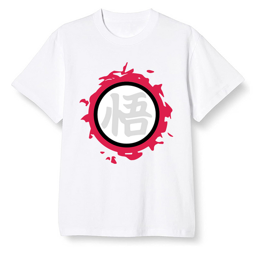 Pop Colour AJ6 Retro Hare - The logo Go Gi of Son Goku - White Men T-shirt