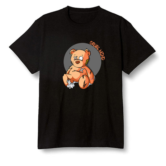 Pop Colour AJ1 Retro High OG Shattered Backboard - "Torn Teddy" Cruel Mind - Black Men T-shirt