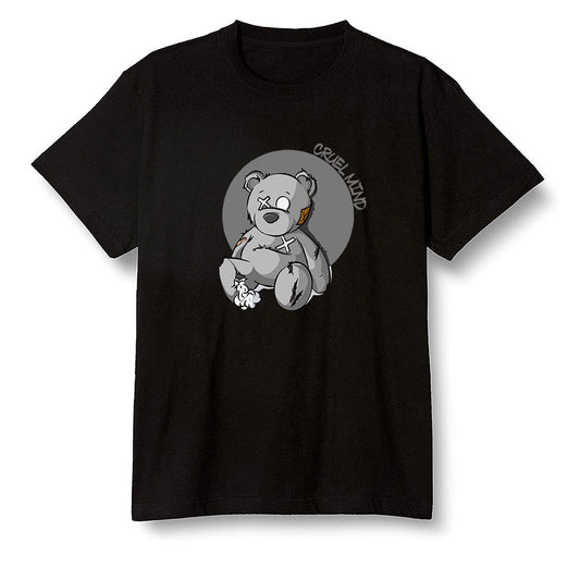 Pop Colour AJ1 Retro High OG Rebellionaire - "Torn Teddy" Cruel Mind - Black Men T-shirt