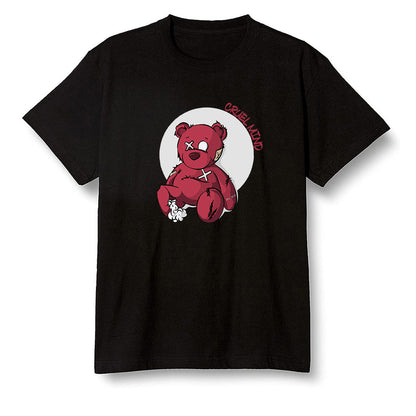 Pop Colour AJ1 Retro High OG Chicago - "Torn Teddy" Cruel Mind - Black Men T-shirt