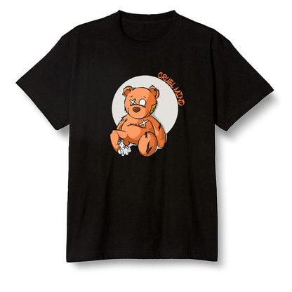 Pop Colour AJ1 Retro High OG Shattered Backboard Away - "Torn Teddy" Cruel Mind - Black Men T-shirt