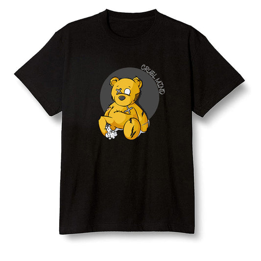 Pop Colour AJ1 Retro High OG Pollen - "Torn Teddy" Cruel Mind - Black Men T-shirt