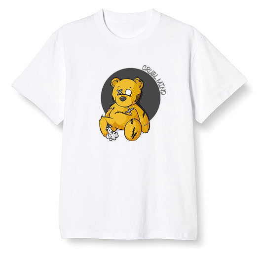 Pop Colour AJ1 Retro High OG Pollen - "Torn Teddy" Cruel Mind - White Men T-shirt