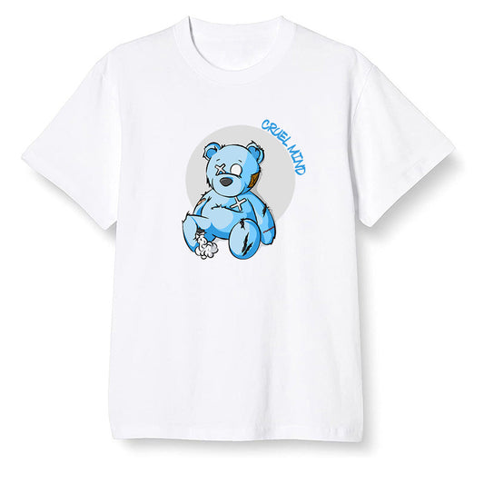 Pop Colour AJ1 NRG Joint Model - UNC - "Torn Teddy" Cruel Mind - White Men T-shirt