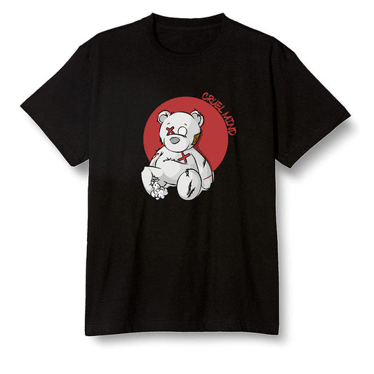 Pop Colour AJ1 High OG Satin Snake Chicago - "Torn Teddy" Cruel Mind - Black Men T-shirt