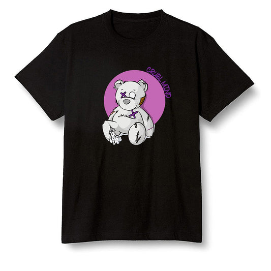 Pop Colour AJ1 Zoom Cmft Psg - "Torn Teddy" Cruel Mind - Black Men T-shirt