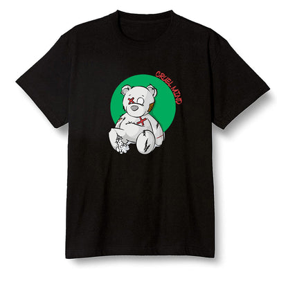 Pop Colour AJ1 High OG Lucky Green - "Torn Teddy" Cruel Mind - Black Men T-shirt