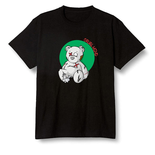 Pop Colour AJ1 High OG Lucky Green - "Torn Teddy" Cruel Mind - Black Men T-shirt