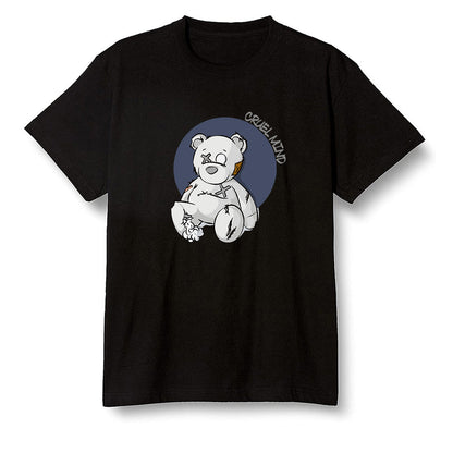 Pop Colour AJ1 High OG CO JP Midnight Navy - "Torn Teddy" Cruel Mind - Black Men T-shirt