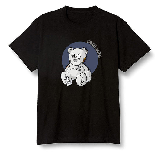 Pop Colour AJ1 High OG CO JP Midnight Navy - "Torn Teddy" Cruel Mind - Black Men T-shirt