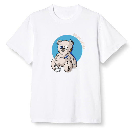 Pop Colour AJ1 Retro High OG PRO Prototype - "Torn Teddy" Cruel Mind - White Men T-shirt