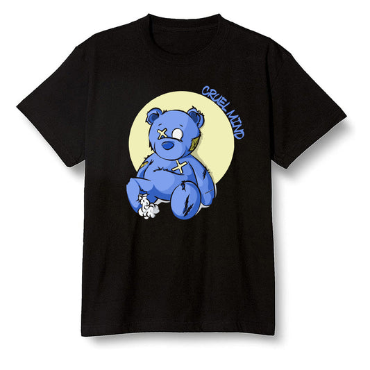 Pop Colour AJ13 Retro Black Royal - "Torn Teddy" Cruel Mind - Black Men T-shirt