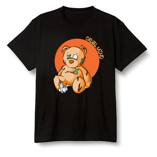 Pop Colour AJ13 Retro Starfish - "Torn Teddy" Cruel Mind - Black Men T-shirt
