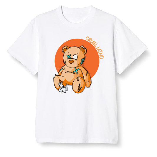 Pop Colour AJ13 Retro Starfish - "Torn Teddy" Cruel Mind - White Men T-shirt