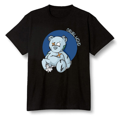 Pop Colour AJ13 Retro Flint - "Torn Teddy" Cruel Mind - Black Men T-shirt