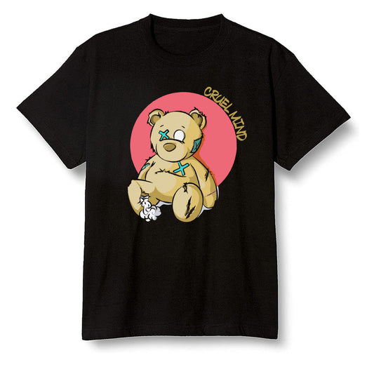 Pop Colour AJ13 Retro CNY - "Torn Teddy" Cruel Mind - Black Men T-shirt