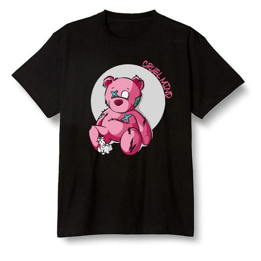 Pop Colour AJ13 Retro Gym Red Flint Grey - "Torn Teddy" Cruel Mind - Black Men T-shirt