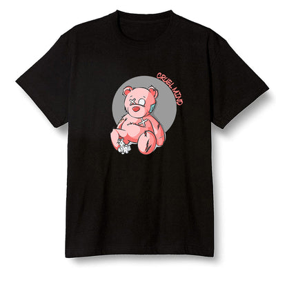 Pop Colour AJ6 Retro Tinker Hatfield - "Torn Teddy" Cruel Mind - Black Men T-shirt
