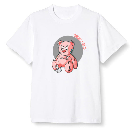 Pop Colour AJ6 Retro Tinker Hatfield - "Torn Teddy" Cruel Mind - White Men T-shirt