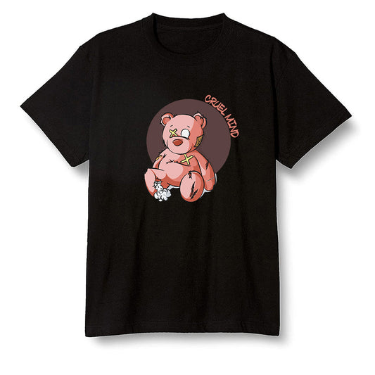 Pop Colour AJ6 Retro NRG Rust Pink - "Torn Teddy" Cruel Mind - Black Men T-shirt