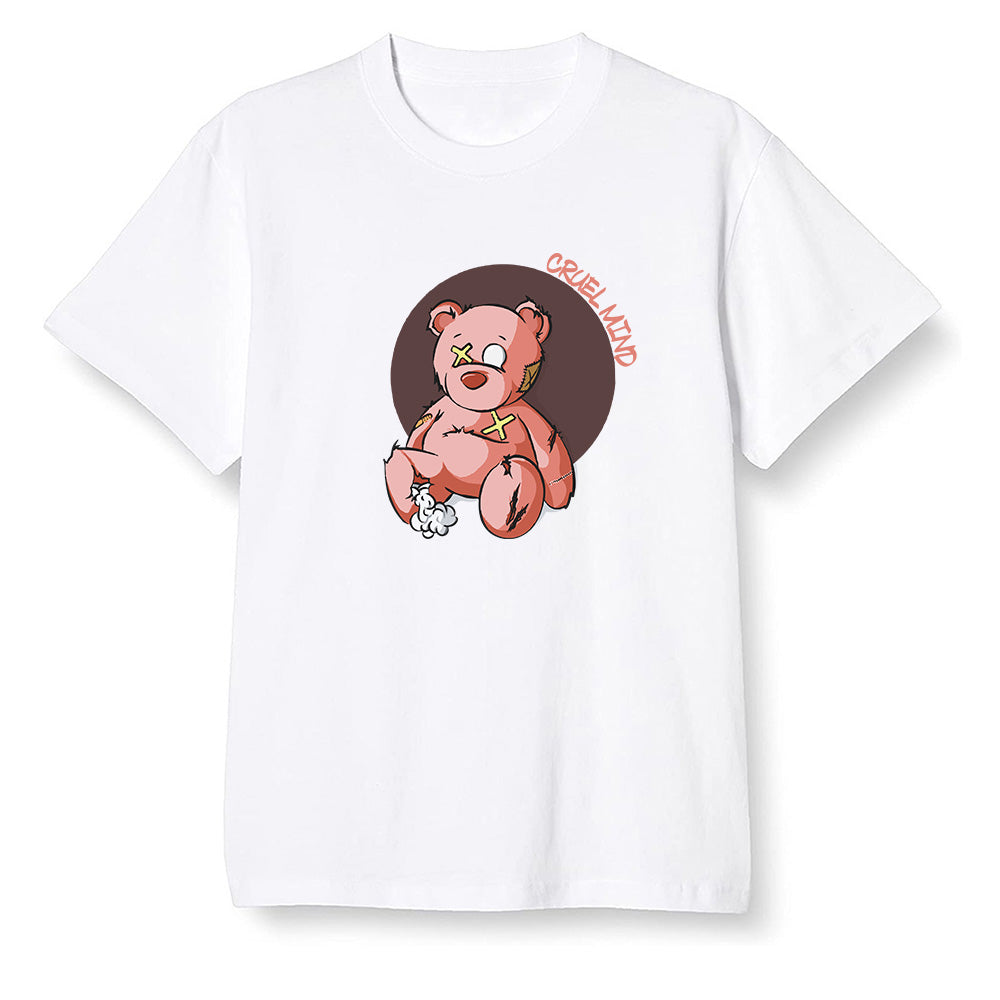 Pop Colour AJ6 Retro NRG Rust Pink - "Torn Teddy" Cruel Mind - White Men T-shirt