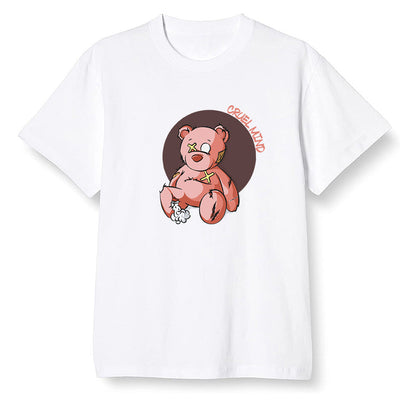 Pop Colour AJ6 Retro NRG Rust Pink - "Torn Teddy" Cruel Mind - White Men T-shirt