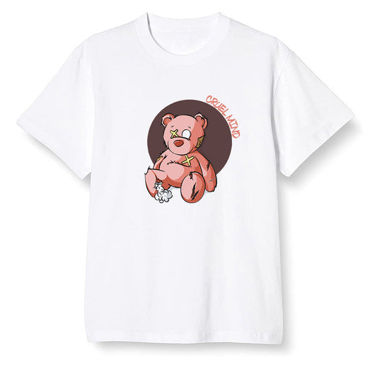 Pop Colour AJ6 Retro NRG Rust Pink - "Torn Teddy" Cruel Mind - White Men T-shirt