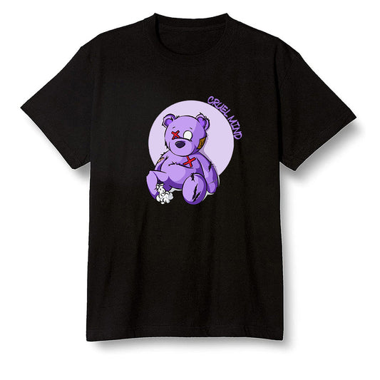 Pop Colour AJ6 Retro Ltr Flint - "Torn Teddy" Cruel Mind - Black Men T-shirt