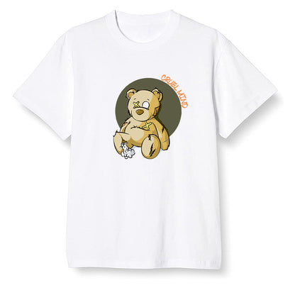 Pop Colour AJ6 Retro Dmp Defining Moments - "Torn Teddy" Cruel Mind - White Men T-shirt