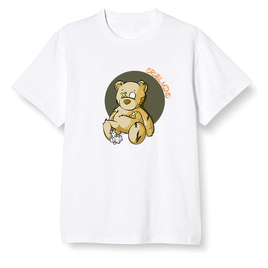 Pop Colour AJ6 Retro Dmp Defining Moments - "Torn Teddy" Cruel Mind - White Men T-shirt
