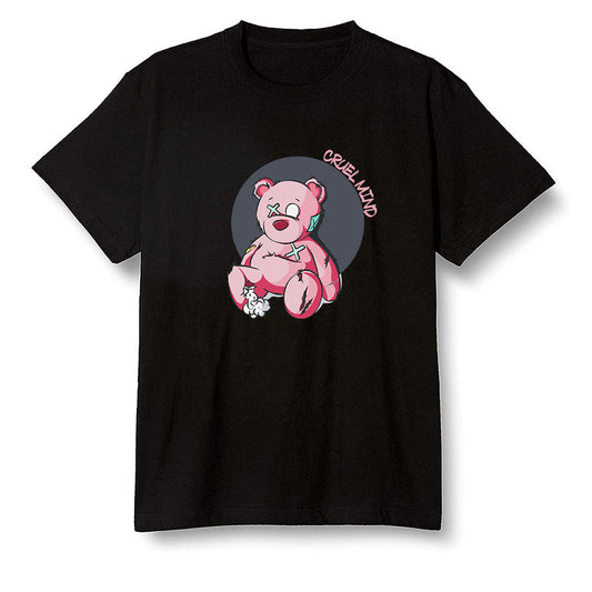 Pop Colour AJ6 Retro Carmine - "Torn Teddy" Cruel Mind - Black Men T-shirt