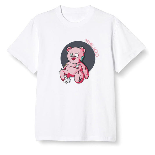 Pop Colour AJ6 Retro Carmine - "Torn Teddy" Cruel Mind - White Men T-shirt