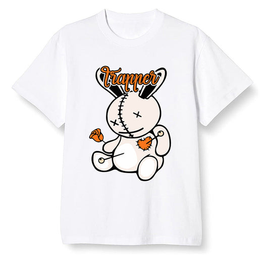 Pop Colour AJ13 Retro Starfish - Trapper bear - White Men T-shirt