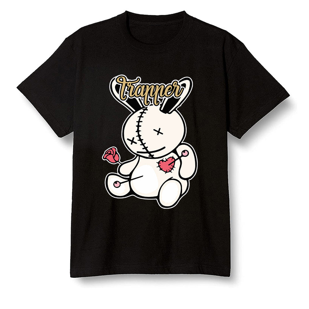 Pop Colour AJ13 Retro CNY - Trapper bear - Black Men T-shirt