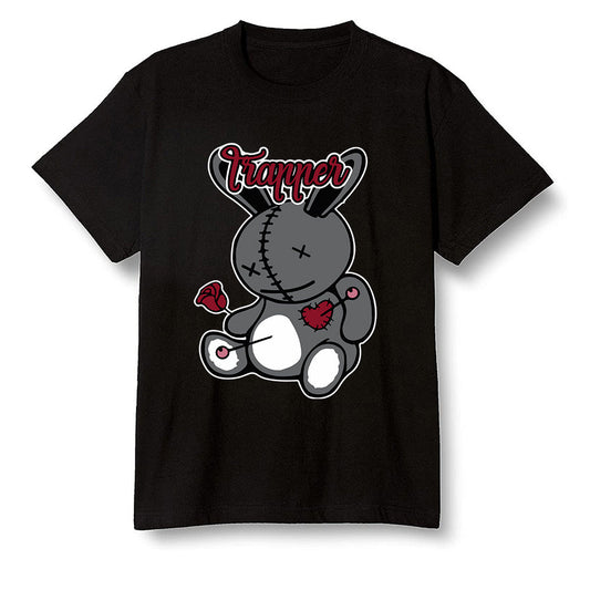 Pop Colour AJ13 Retro Gym Red Flint Grey - Trapper bear - Black Men T-shirt