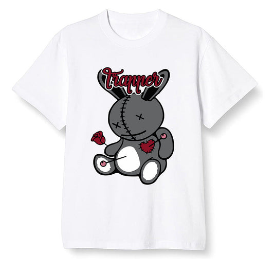 Pop Colour AJ13 Retro Gym Red Flint Grey - Trapper bear - White Men T-shirt