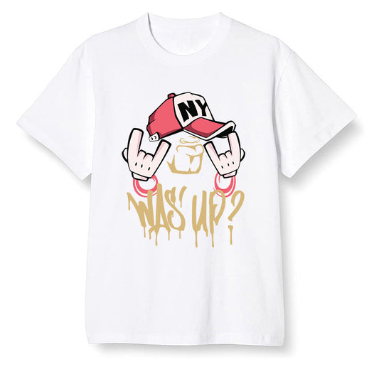 Pop Colour AJ13 Retro CNY - Was up - White Men T-shirt