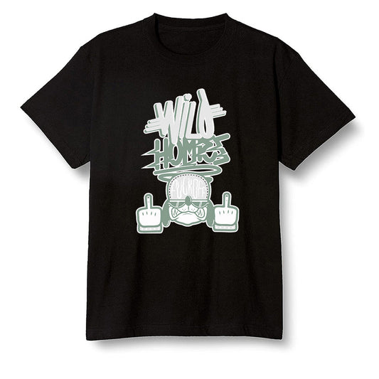 Pop Colour AJ1 Low Retro 'White' White/White-Metallic Silver - Wild Homies  - Black Men T-shirt