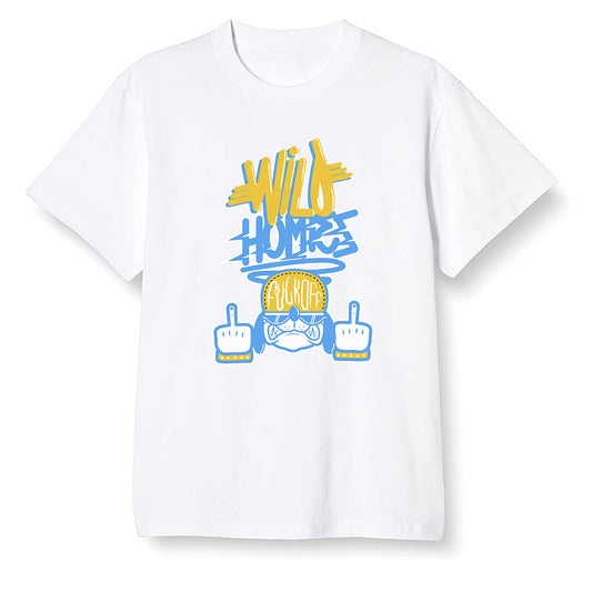 Pop Colour AJ1 Retro Low 'West Coast' White/Varsity Maize-University Blue - Wild Homies  - White Men T-shirt