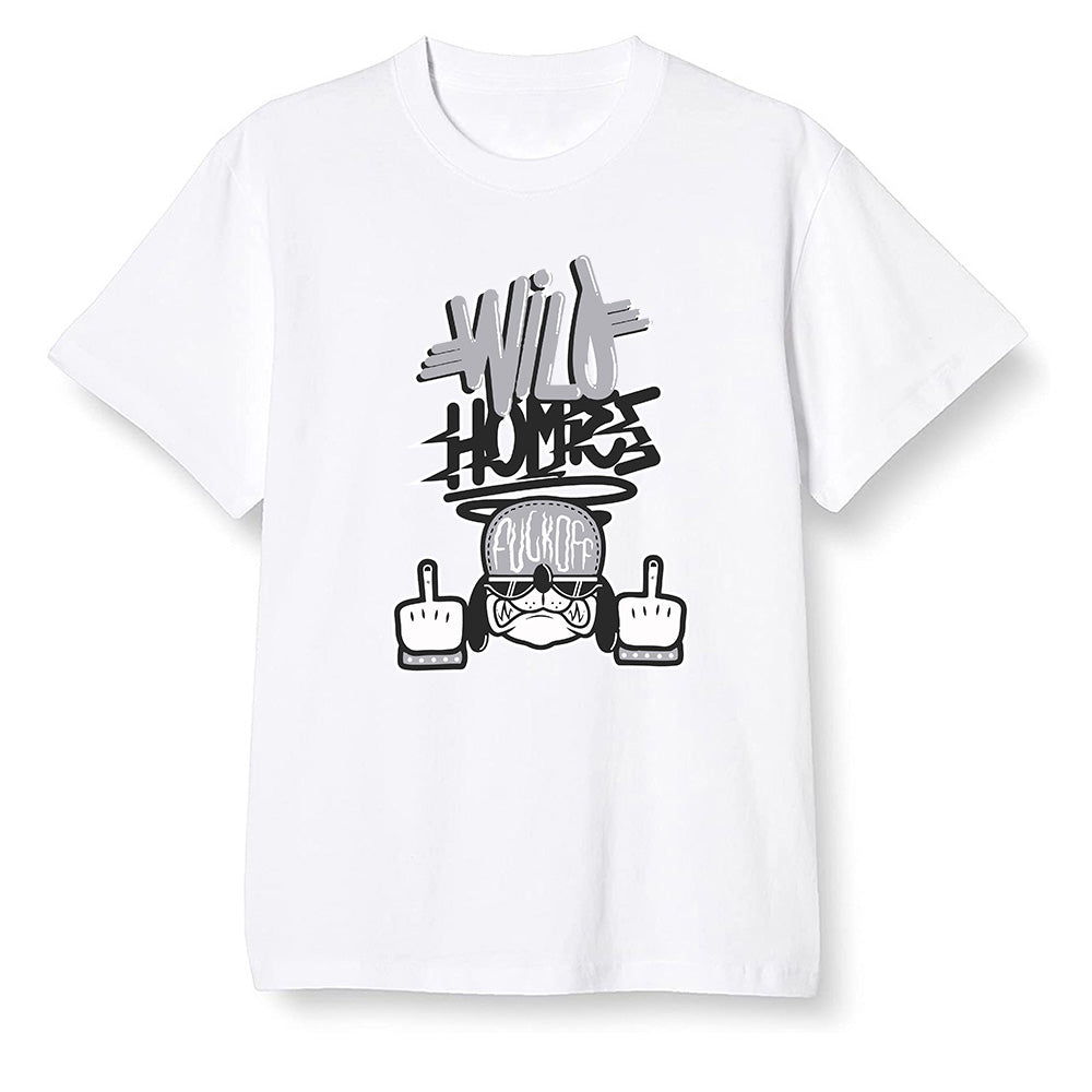 Pop Colour AJ1 Low 'Triple Black' Black - Wild Homies  - White Men T-shirt