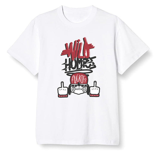 Pop Colour AJ1 Low Black Toe - Wild Homies  - White Men T-shirt